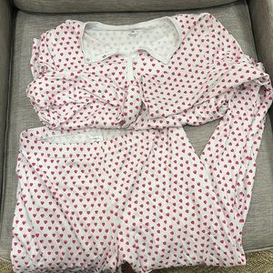 Roller rabbit- heart pajamas- women size M